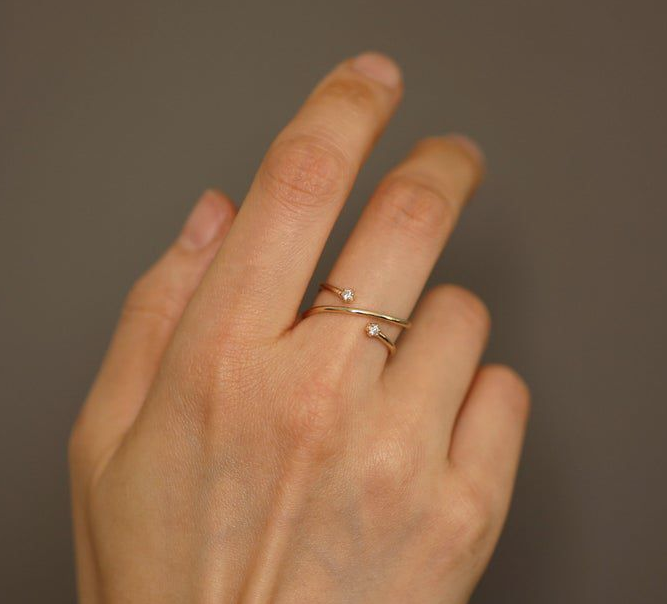 Gold Twist Ring