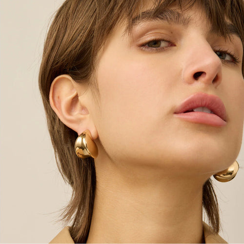 Chunky Hoop Earrings - Eliza Jewellery