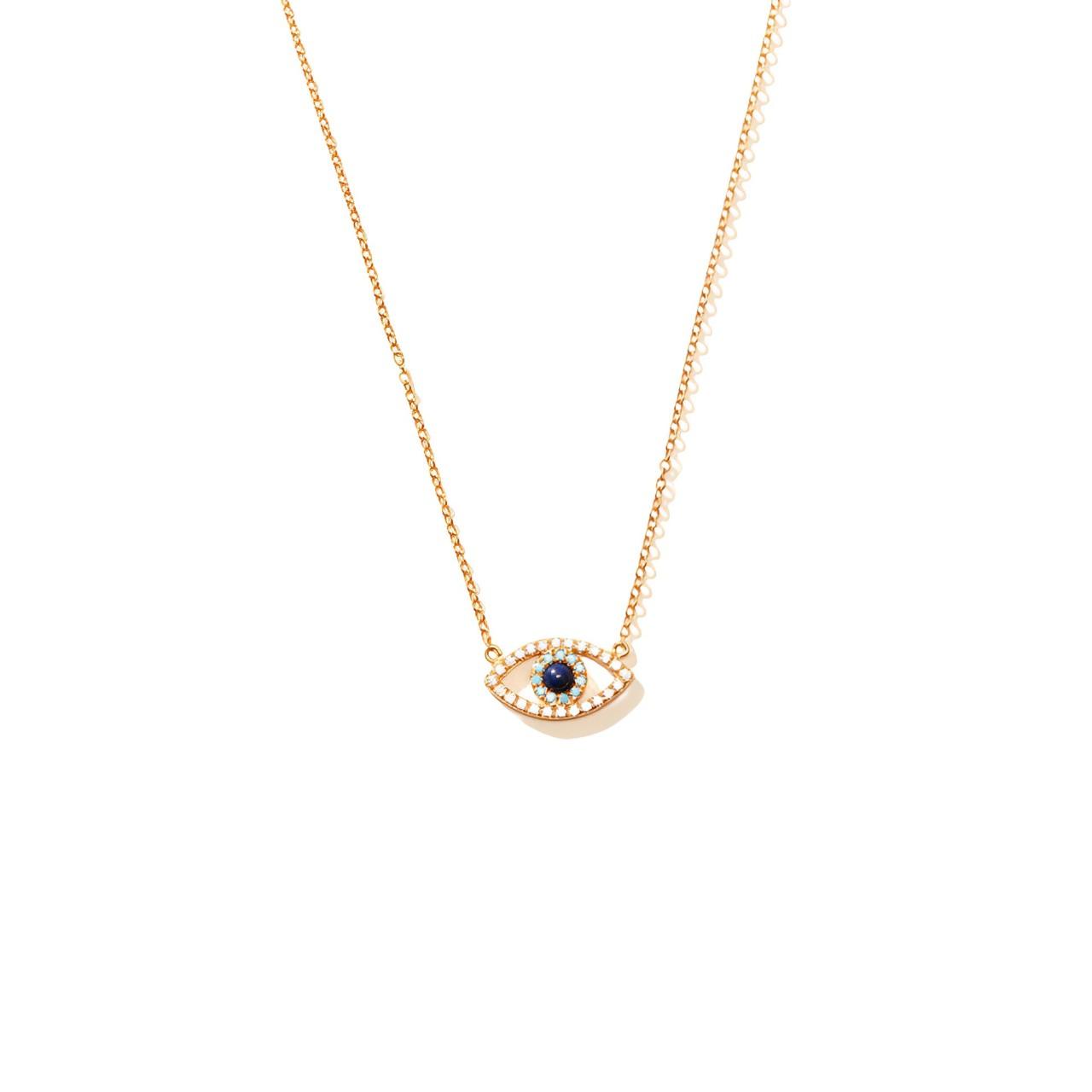 Crystal Eye Necklace - Eliza Jewellery
