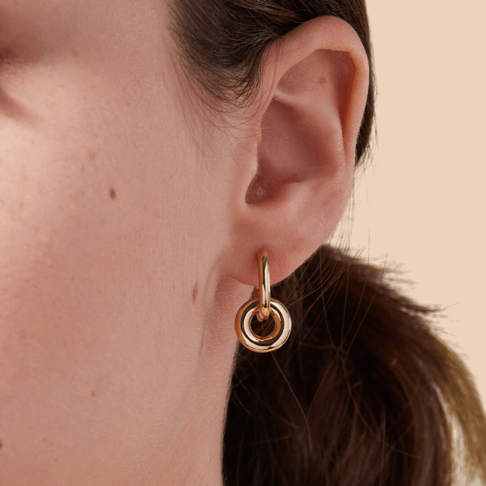 Double Hoop Earrings - Eliza Jewellery