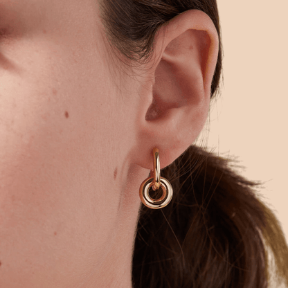 Double Hoop Earrings - Eliza Jewellery