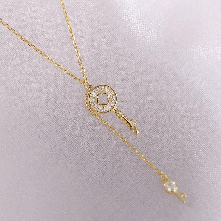 Gold Keys Necklace - Eliza Jewellery