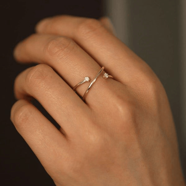 Gold Twist Ring - Eliza Jewellery