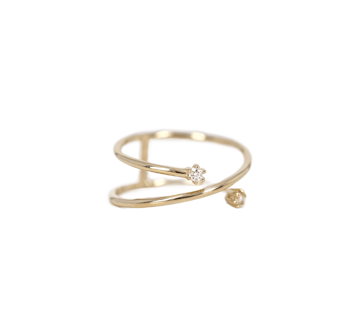 Gold Twist Ring - Eliza Jewellery