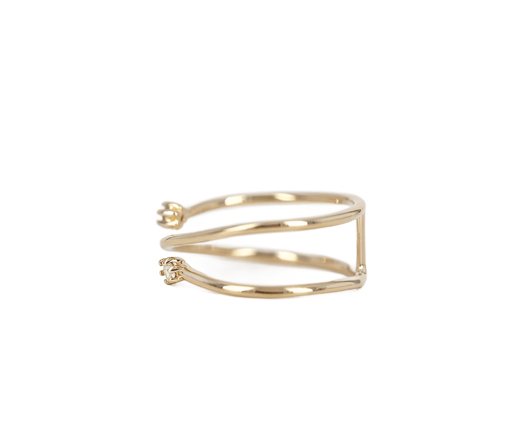 Gold Twist Ring - Eliza Jewellery