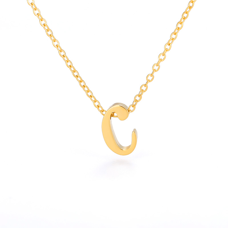 Petite Letter Necklace - Eliza Jewellery