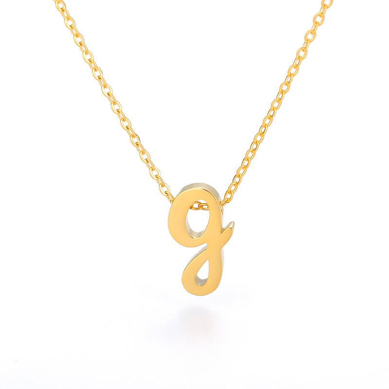Petite Letter Necklace - Eliza Jewellery