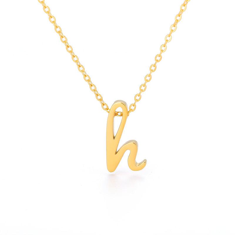 Petite Letter Necklace - Eliza Jewellery