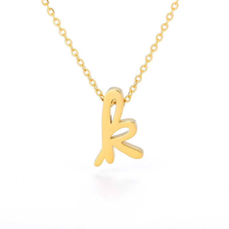 Petite Letter Necklace - Eliza Jewellery