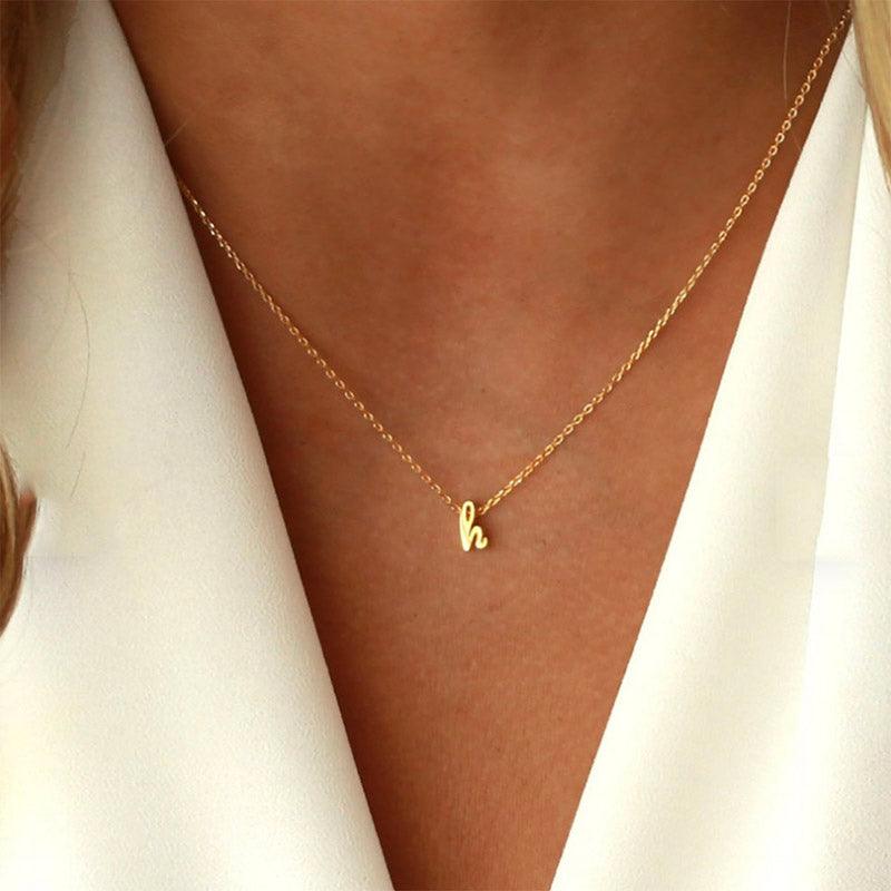 Petite Letter Necklace - Eliza Jewellery