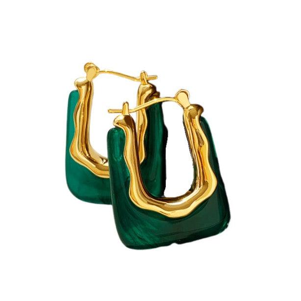 Retro Hoop Earrings - Eliza Jewellery