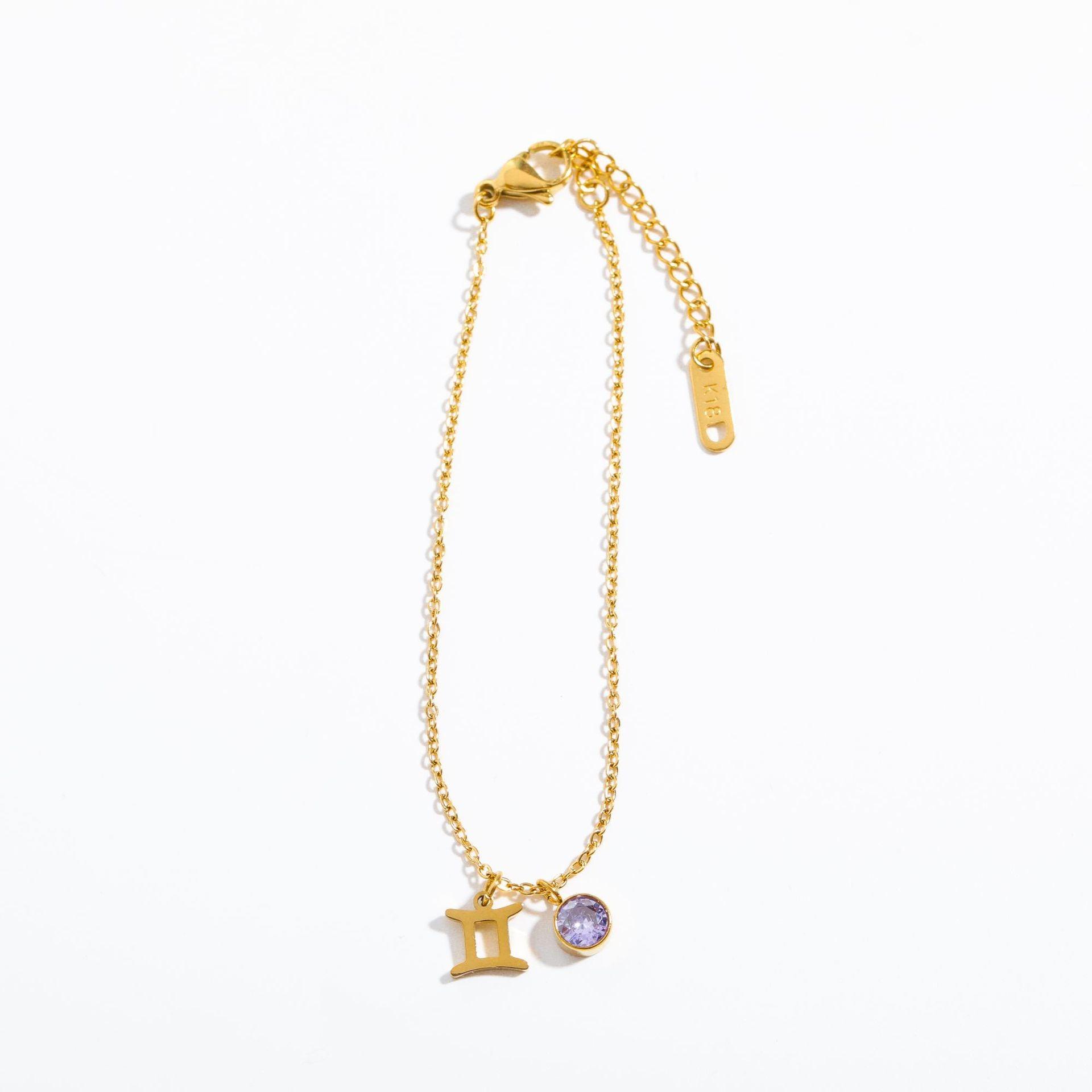 Zodiac Birthstone Bracelet - Eliza Jewellery